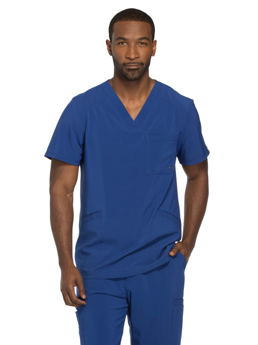 Men's 3-Pocket V-Neck Top - CK900A - Galaxy Blue