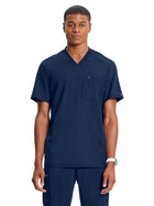 Men's 2-Pocket Tuckable V-Neck Top - CK910A - Navy