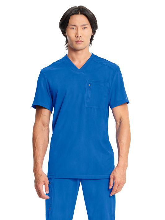 Men's 2-Pocket Tuckable V-Neck Top - CK910A - Royal