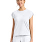 Women's 1-Pocket Crew Neck Top - CK936 - White