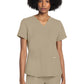 Women's 3-Pocket V-Neck Top - CK961A - Khaki