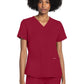Women's 3-Pocket V-Neck Top - CK961A - Red