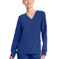 Women's 2-Pocket Long Sleeve Top - CK962A - Royal
