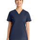 Women's 1-Pocket V-Neck Top - CK963 - Navy