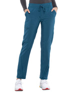 Women's Mid Rise Tapered Leg Drawstring Pant - CKA184 - Caribbean Blue