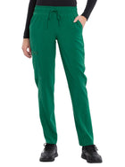 Women's Mid Rise Tapered Leg Drawstring Pant - CKA184 - Hunter Green