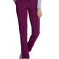 Women's Mid Rise Tapered Leg Drawstring Pant - CKA184 - Wine