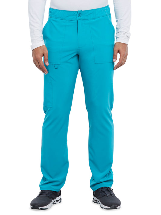 Men's Fly Front Cargo Pant - CKA186 - Teal Blue