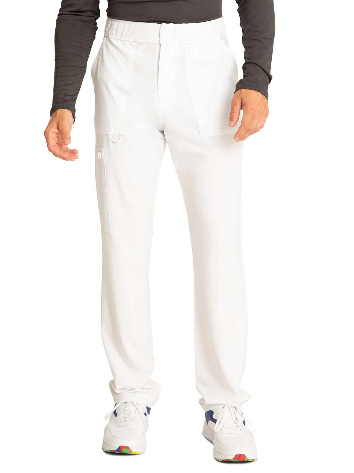 Men's Fly Front Cargo Pant - CKA186 - White