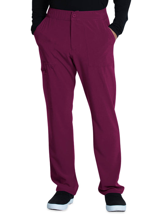 Men's Fly Front Cargo Pant - CKA186 - Wine