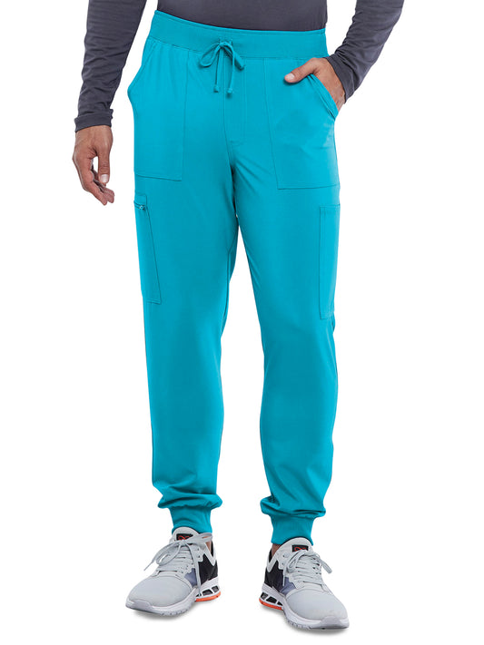 Men's Mid Rise Jogger - CKA189 - Teal Blue