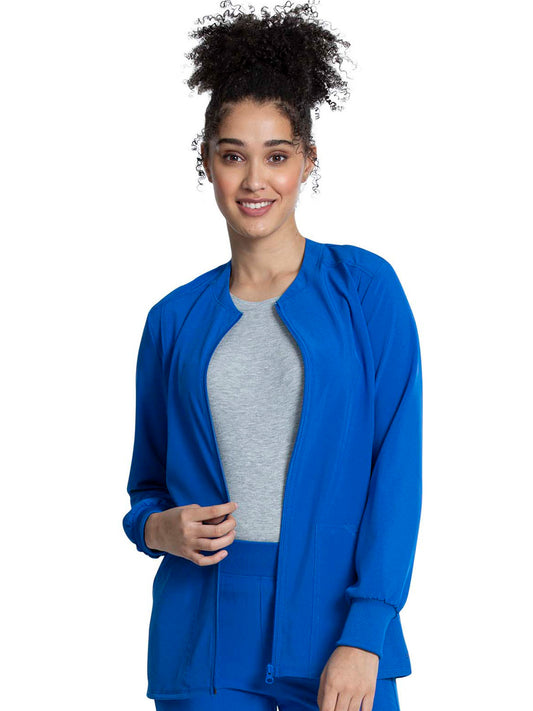Women's Zip Front Jacket - CKA384 - Royal