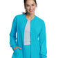 Women's Zip Front Jacket - CKA384 - Teal Blue