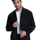 Men's Zip Front Jacket - CKA387 - Black
