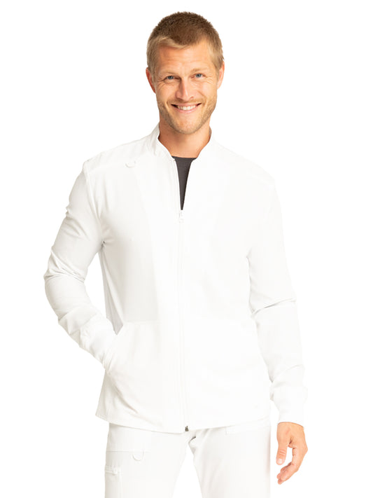 Men's Zip Front Jacket - CKA387 - White
