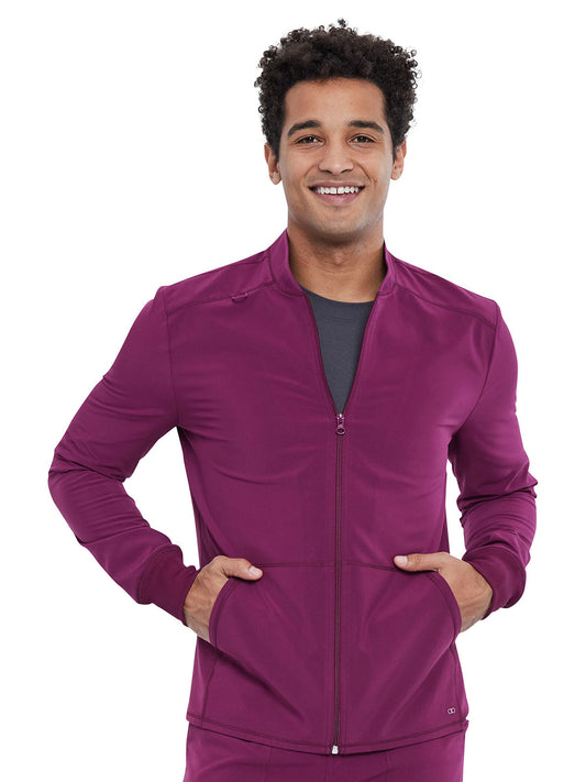 Men's Zip Front Jacket - CKA387 - Wine