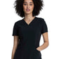 Women's V-Neck Top - CKA684 - Black