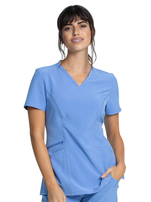 Women's V-Neck Top - CKA684 - Ciel