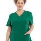 Women's V-Neck Top - CKA684 - Hunter Green