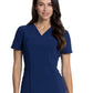 Women's V-Neck Top - CKA684 - Navy