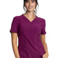 Women's V-Neck Top - CKA684 - Wine