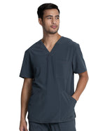 Men's V-Neck Top - CKA686 - Pewter