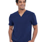 Men's Tuckable V-Neck Top - CKA689 - Navy