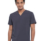 Men's Tuckable V-Neck Top - CKA689 - Pewter