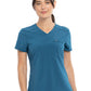 Women's Tuckable V-Neck Top - CKA690 - Caribbean Blue
