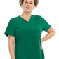 Women's Tuckable V-Neck Top - CKA690 - Hunter Green