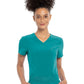 Women's Tuckable V-Neck Top - CKA690 - Teal Blue