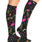Women's Knee High 8-15 mmHg Compression Sock - COMFORTSUPPORT - Flamingo Party