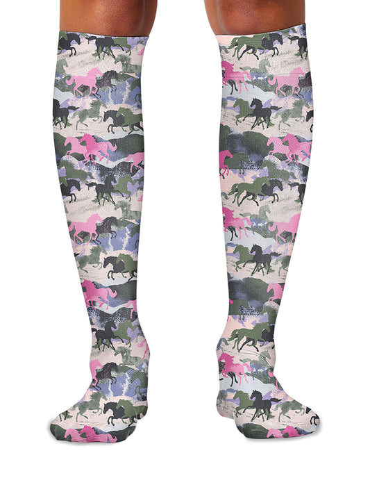 Women's Knee High 8-15 mmHg Compression Sock - COMFORTSUPPORT - Horse Play