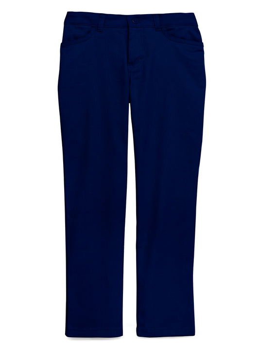 Girl's 4-Pocket Matchstick Husky Pant - CR025H - Dark Navy