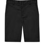 Girls' Flat Front Shorts - CR201Y - Black