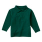 Children's Unisex Long Sleeve Pique Polo - CR835D - Hunter Green