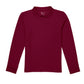 Unisex Long Sleeve Pique Polo - CR835X - Burgundy