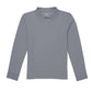 Unisex Long Sleeve Pique Polo - CR835X - Heather Gray