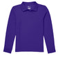 Children's Unisex Long Sleeve Pique Polo - CR835Y - Dark Purple