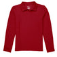Children's Unisex Long Sleeve Pique Polo - CR835Y - Red