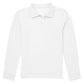 Children's Unisex Long Sleeve Pique Polo - CR835Y - White