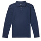 Junior Girls' Long Sleeve Fitted Interlock Polo - CR854X - Dark Navy