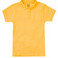 Junior Girls' Short Sleeve Fitted Interlock Polo - CR858X - Gold