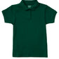 Junior Girls' Short Sleeve Fitted Interlock Polo - CR858X - Hunter Green