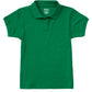 Junior Girls' Short Sleeve Fitted Interlock Polo - CR858X - Kelly Green