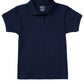 Girls' Short Sleeve Fitted Interlock Polo - CR858Y - Dark Navy