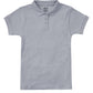 Girls' Short Sleeve Fitted Interlock Polo - CR858Y - Heather Gray