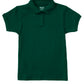 Girls' Short Sleeve Fitted Interlock Polo - CR858Y - Hunter Green