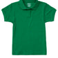 Girls' Short Sleeve Fitted Interlock Polo - CR858Y - Kelly Green