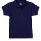 Girls' Short Sleeve Fitted Interlock Polo - CR858Y - Navy